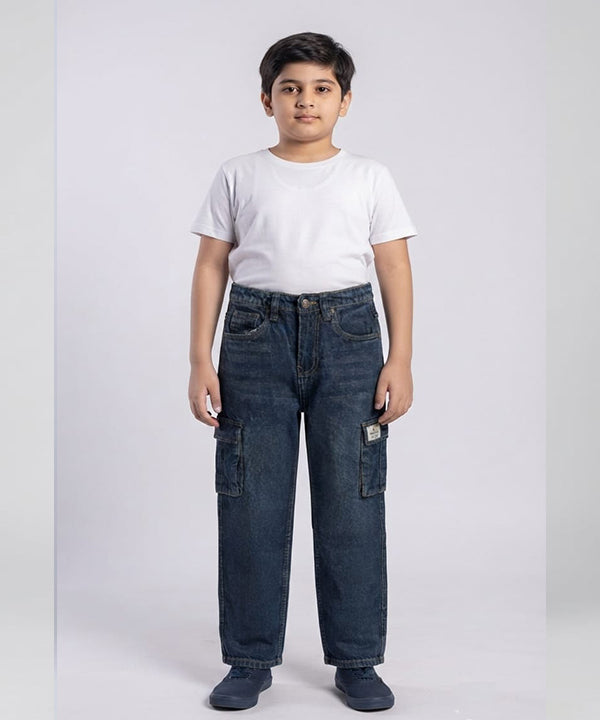 Boys 6 Pocket Baggy Denim Jeans- Bjp-0312