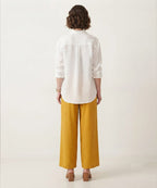 Women's Western  Casual Mustard Palazzo Trousers LPZ-0061