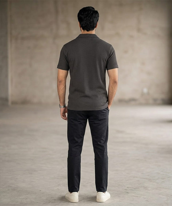 Men's Thermal Half sleves Shirt -D-Grey Shc-3086