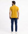 A|X Logo Self-Textured Polo T-Shirt TSH-7163 Mustard
