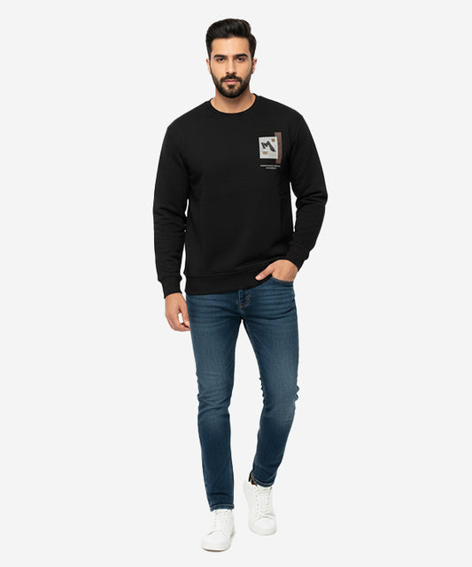 Men's Sweat Shirt - White Tsh-5968