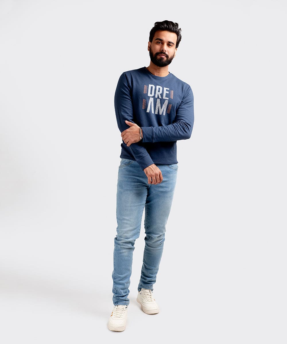 Men's Sweat Shirt - Navy Dream