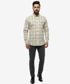 Men's Casual Shirt - Shc-1459 Yellow Chk