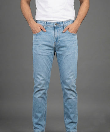 HR Clothing Men's Denim - Ice Blue JP-2101