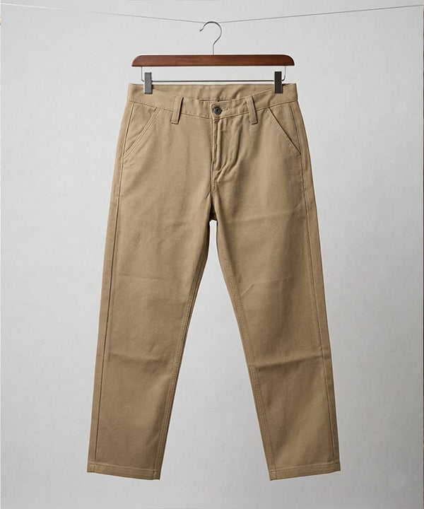Kids Cotton Dotted-Beige Chino Pant - Bcp-0051