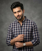 Men's Casual Shirt - Shc-1701 Brown Chk