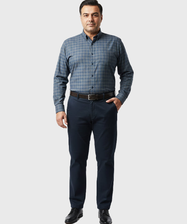 Men's Over Size Chino - Aqua Blue CP-0547