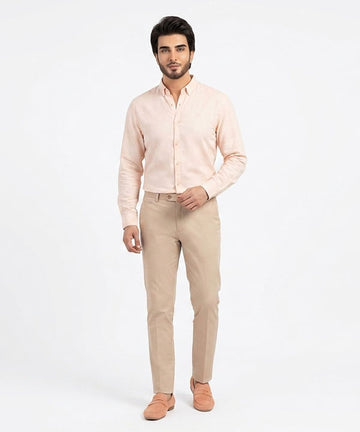 Men's Over Size Casual Shirt - Texture Pink Shc-1938 ORG