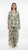 Women's Co-Ord Suit Green Floral