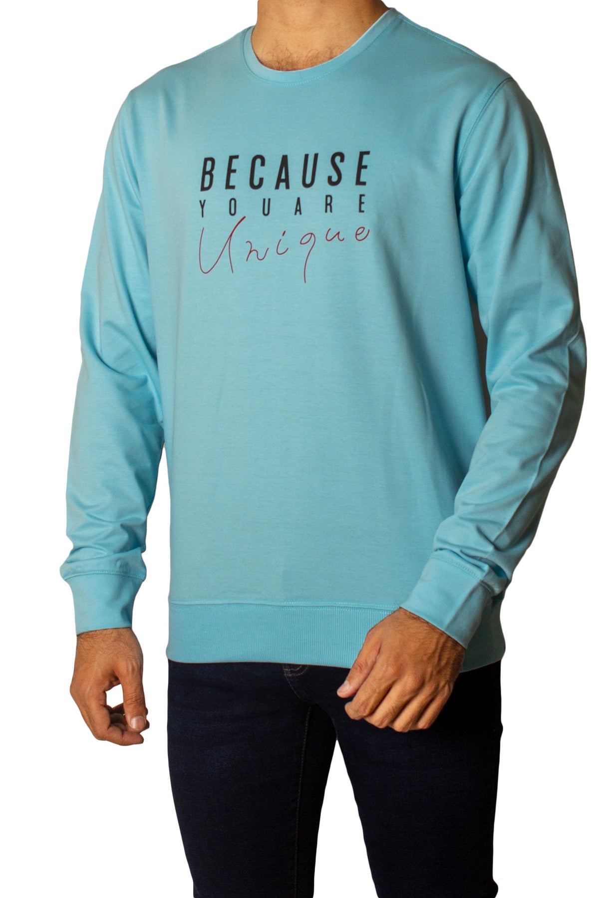 Unique Printed Full Sleeves T-Shirt Tsh-6828 Sky Blue