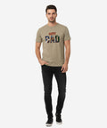 HR Clothing Men’s Super Dad Printed T-Shirt – Beige TSH-5921