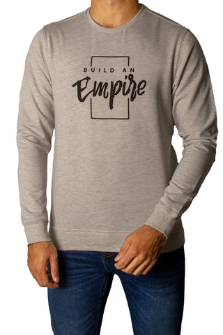 Built An Empire Printed Full Sleeves T-Shirt Tsh-6832 Grey