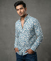 Men's Casual Shirt - Shc-1216 G/Beige Floral