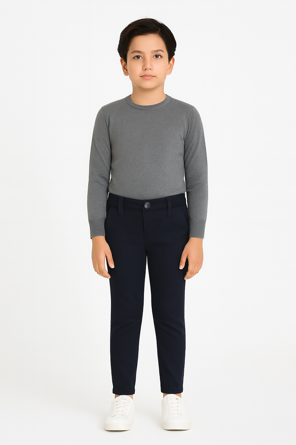 Kids Cotton Chino Pant - Bcp-0038 Navy
