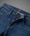 Boys Navy Blue Stretch Denim Jeans- Bjp-0296