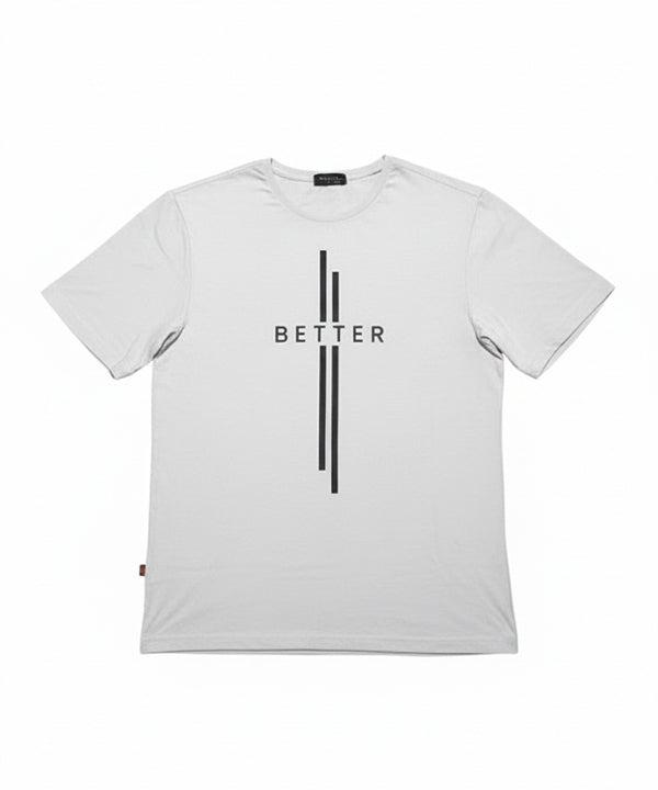 HR clothing Mens Printed T-Shirt - Light Grey TSH-5685