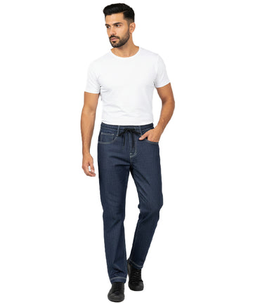 Men's Jogger-Style Denim - Navy JP-2086