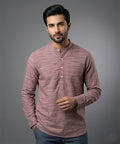 Men's Casual Shirt - Shc-1721 Texture Maroon