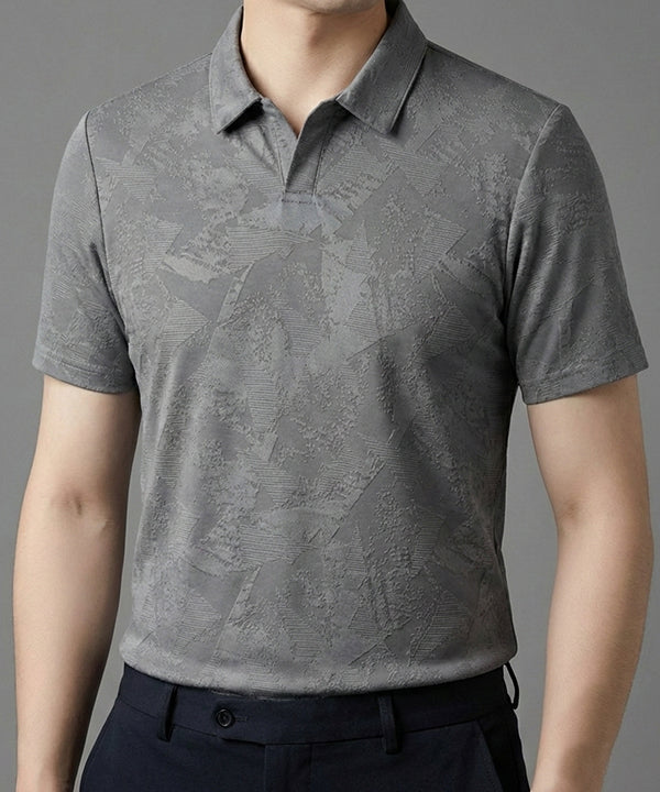 Men's T-Shirt Collar Grey Jhony Collar Tsh-7025