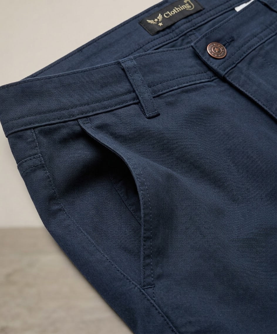Men's Straight Fit Chino - Navy - CP-0560