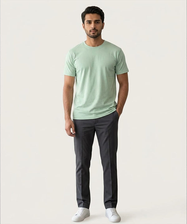 HR Clothing Men’s L-Green Basic T-Shirt – TSH-7207