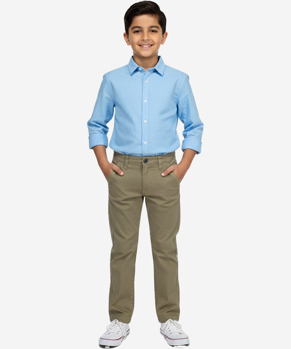 Kids Cotton Chino Pant - Bcp-0043 Beige