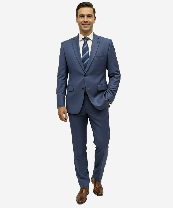 Formal Suit Gst-0124 Malaysian Blue 2 Button