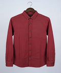 Men's Casual Shirt - Shc-2098 Maroon (ORG-H)
