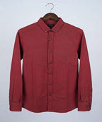 Men's Casual Shirt - Shc-2098 Maroon (ORG-H)