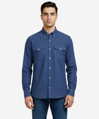 Men's Casual Shirt - Shc-1579 Blue