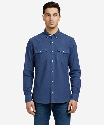 Men's Casual Shirt - Shc-1759 Navy