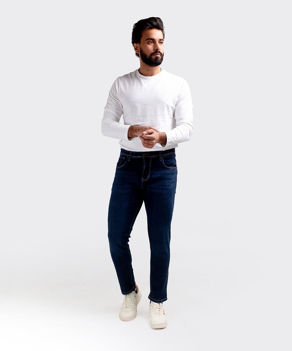 HR Clothing Men's Denim - Blue JP-1757