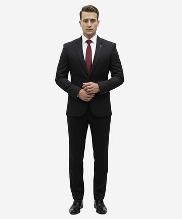 Formal Suit Gst-0127 Texture Black