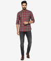Men's Casual Shirt - Shc-1443 G/Red Chk
