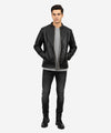 Men's Leather Jacket - Black Jk-0315