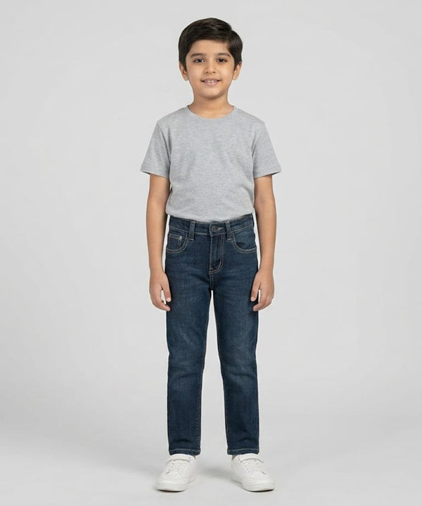 Boys Greenish Stretch Denim Jeans- Bjp-0309