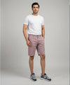 Men’s Summer Cotton Texture Pink Shorts- BR-0105