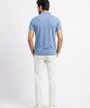 A|X Logo Self-Textured Polo T-Shirt TSH-7163 R-Blue