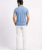 A|X Logo Self-Textured Polo T-Shirt TSH-7163 R-Blue