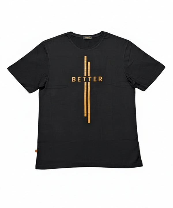 HR clothing Mens Printed T-Shirt - Black TSH-5685