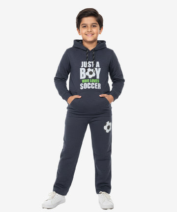 Kids Soccer Hoddie Bts-1911 - Navy