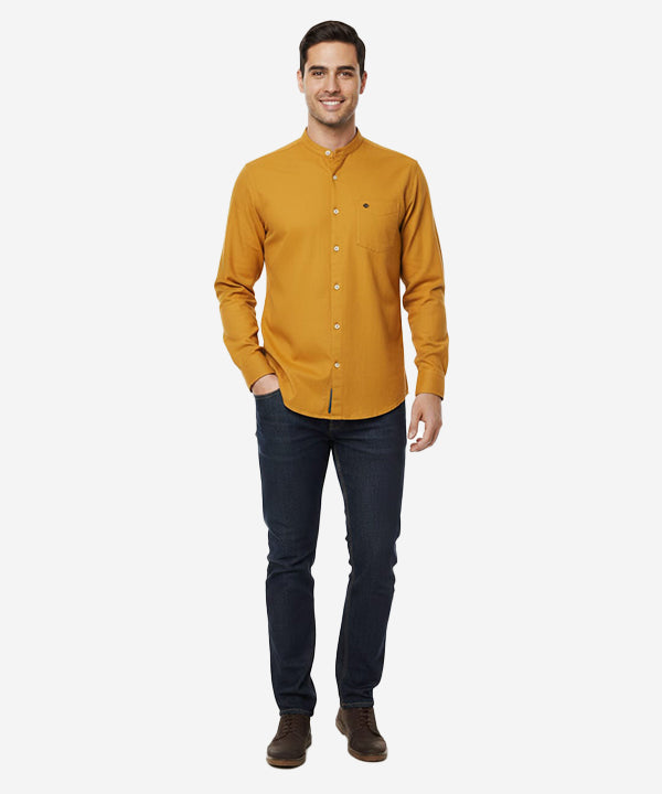 Men's Casual Shirt - Yellow Shc-1691 (ORG)