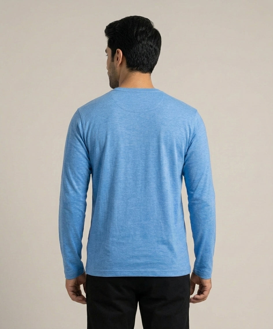 HR Clothing Men’s Blue Full-Sleeves T-Shirt – TSH-6736