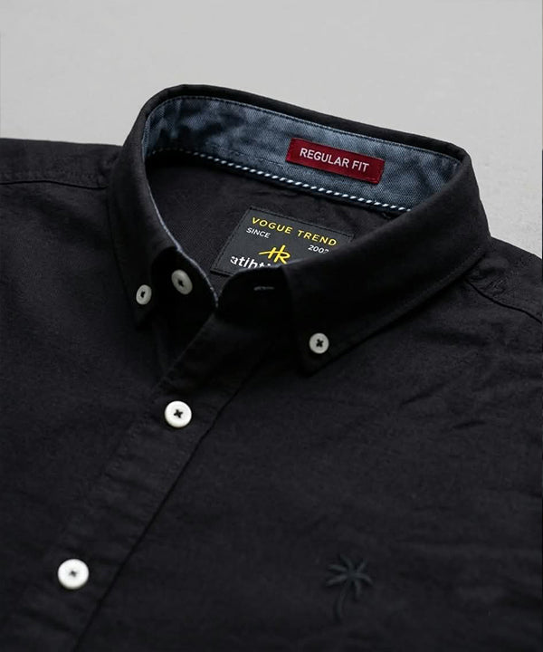 Men's Black Casual Shirt -Shc-1621 (ORG-H)