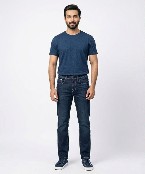 Men's Denim Straight Fit- Jp-2232 N-Blue