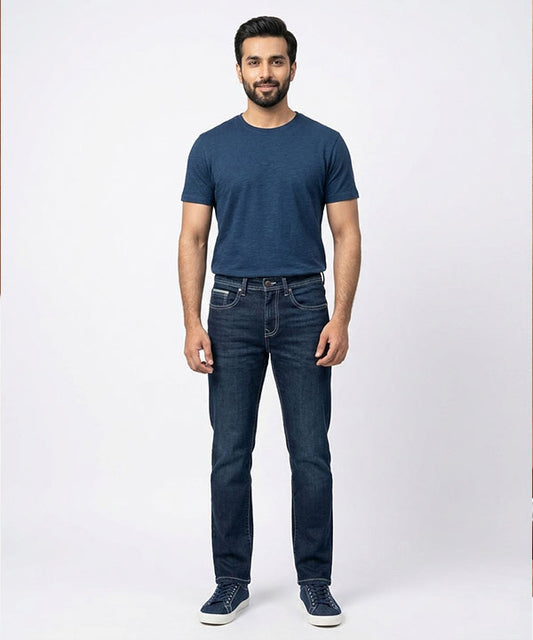 Men's Denim Straight Fit- Jp-2232 N-Blue