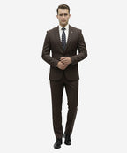 Formal Suit Gst-0122 Brown 2 Button