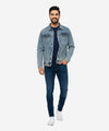 Men's Denim Jacket - Wash Blue JK-0445
