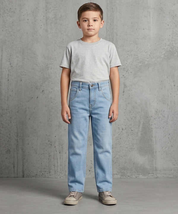 Boys Straight Fit Jeans- BJP-0297 Ice Blue