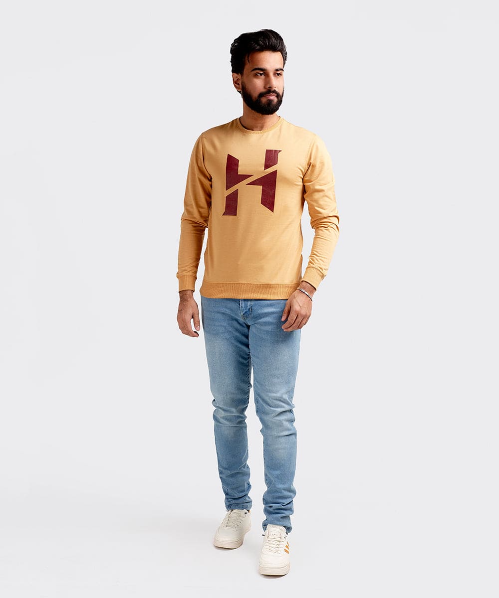 Men's Sweat Shirt - Caramel H